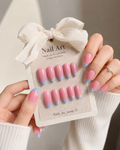 Pink and Sky Blue Floral French