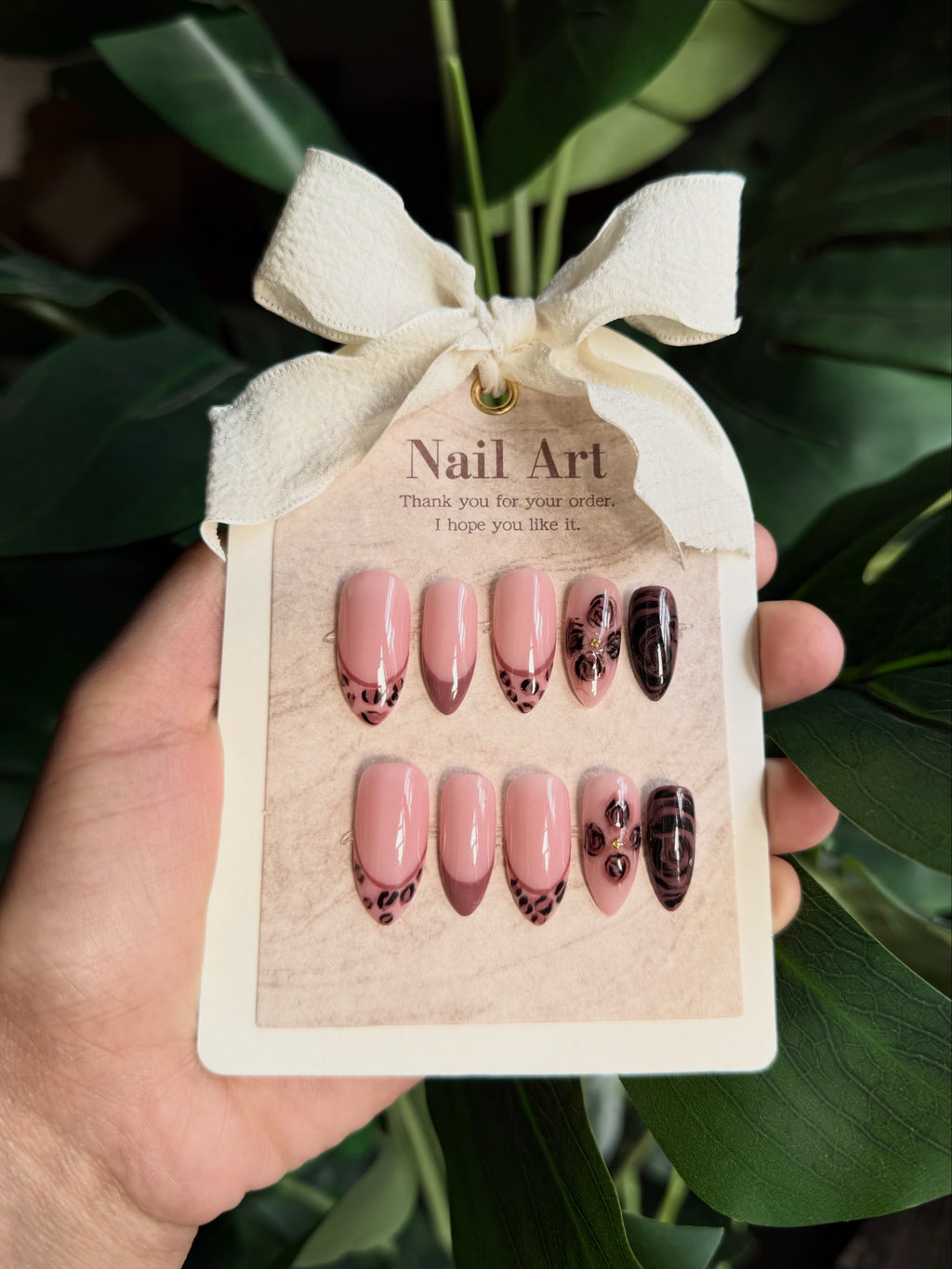 Blush Leopard & Chocolate Swirl