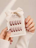 Pink Cat Eye Red French Tip