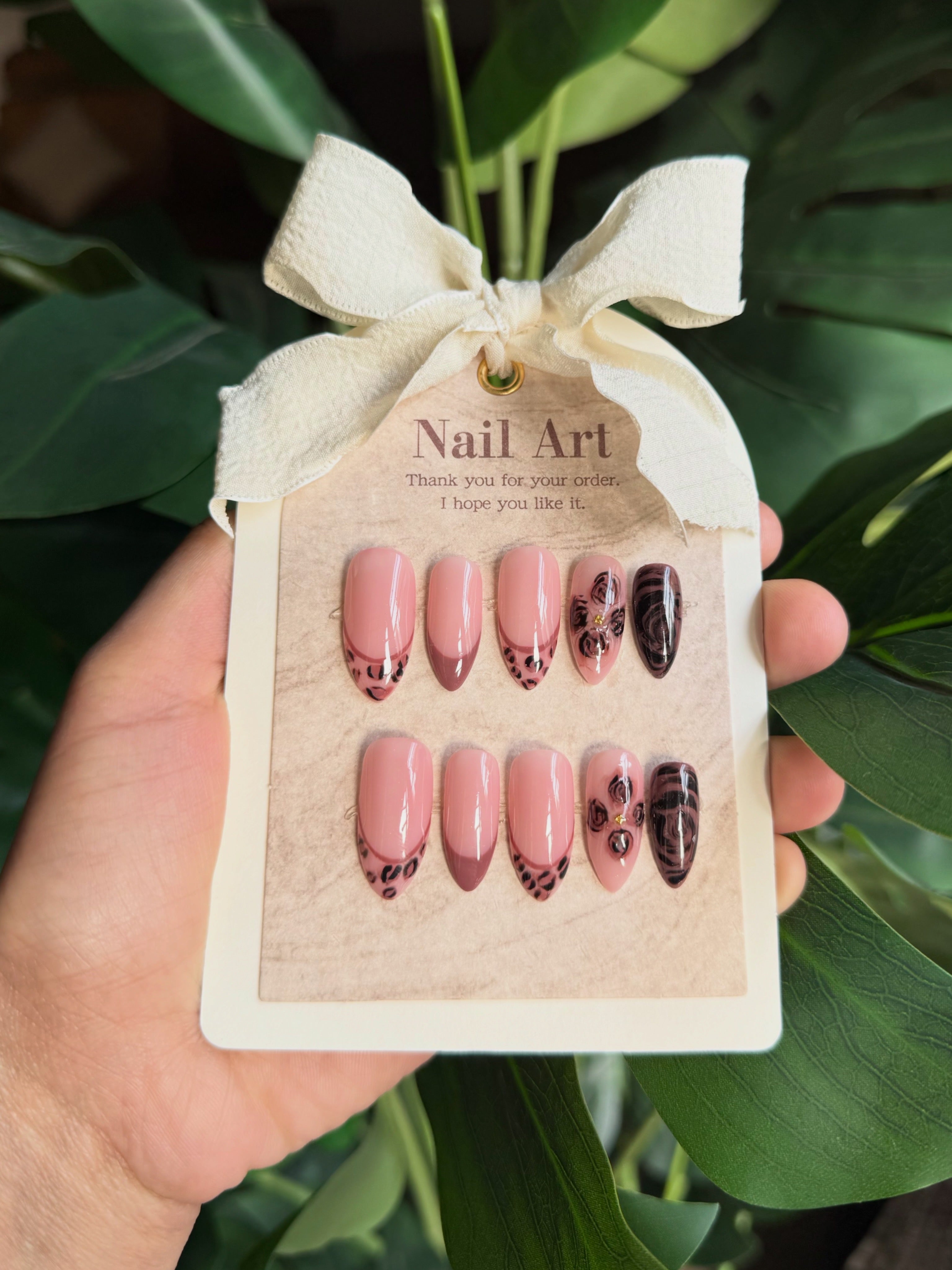 Blush Leopard & Chocolate Swirl