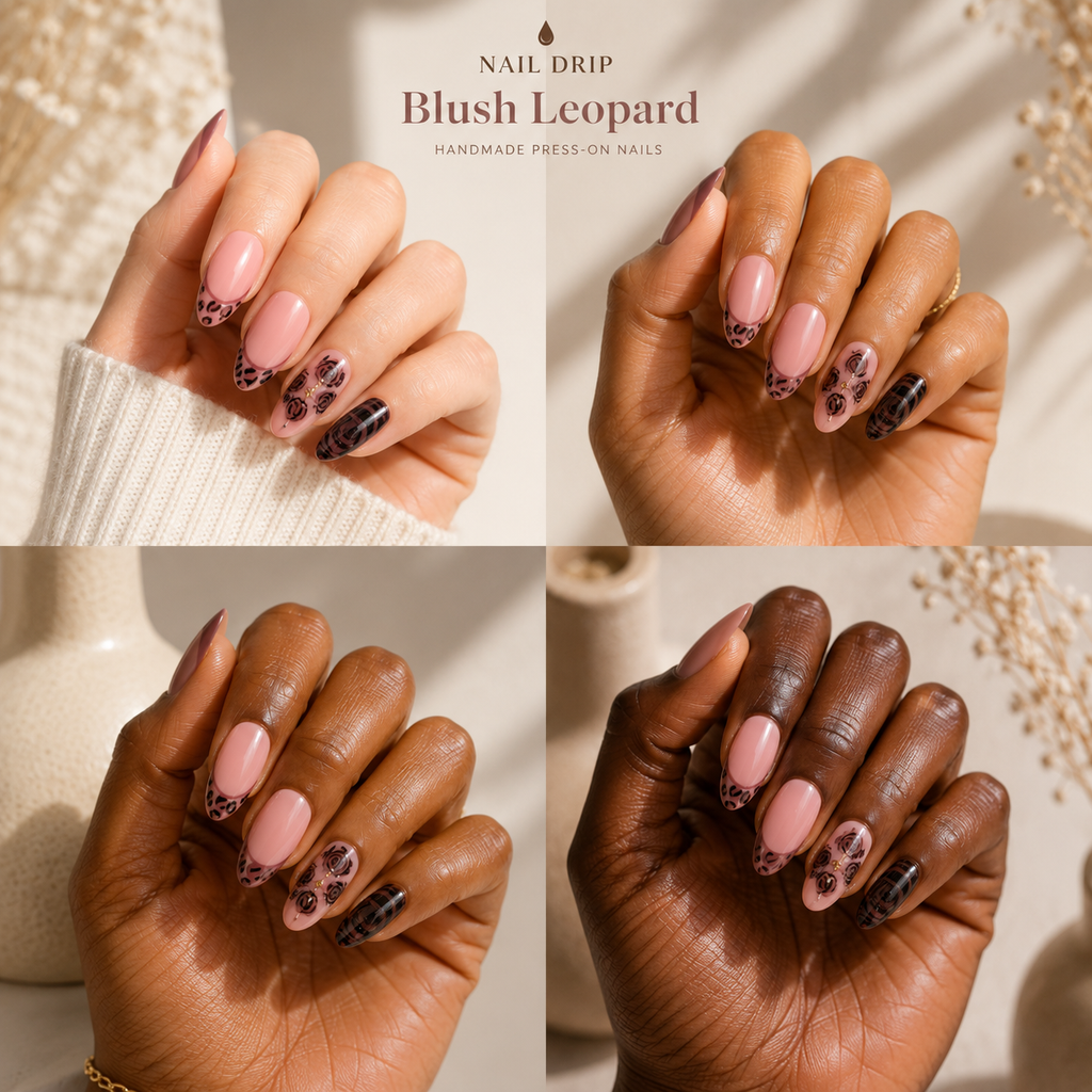 Blush Leopard & Chocolate Swirl
