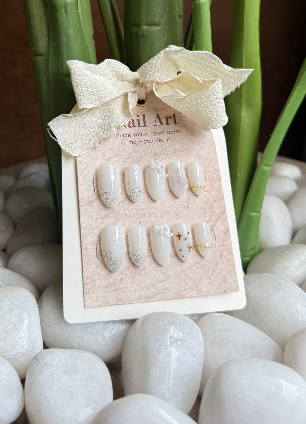 Milky Floral and Glitter