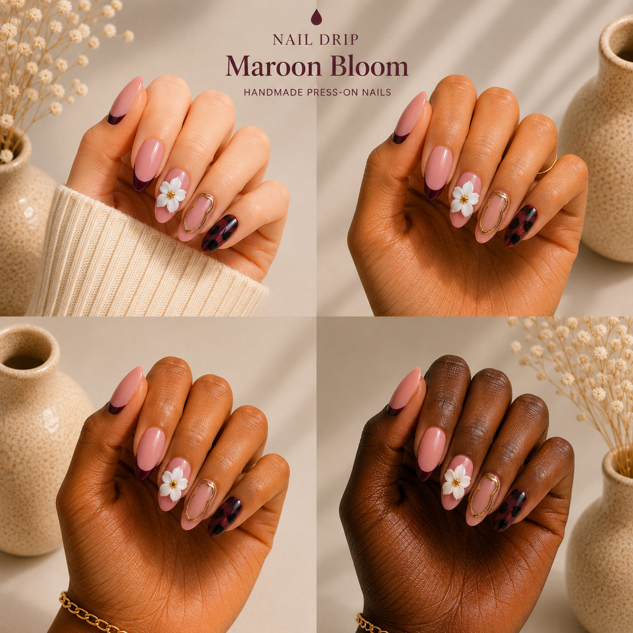 Petals, chrome and French tips